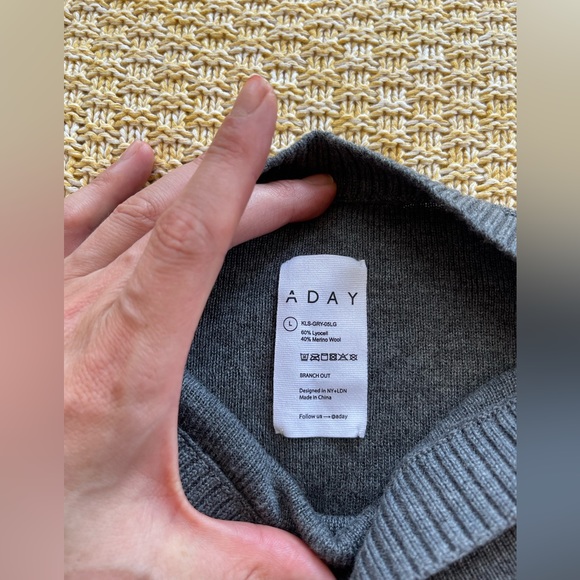 A Day Size L Branch Out Sweater Knit Pullever Boatneck
Merino/Lyocell Charcoal - Picture 2 of 3